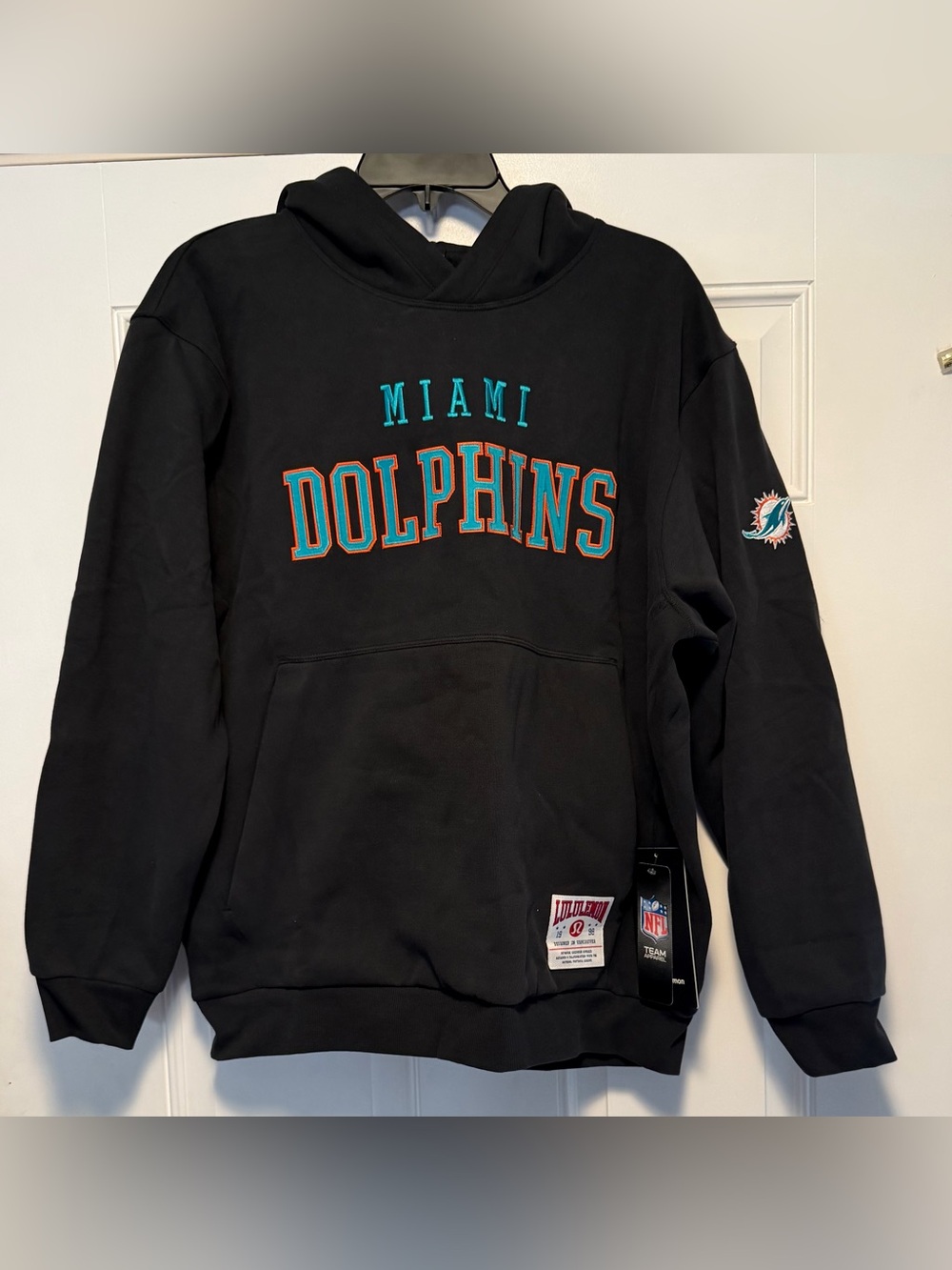 Lululemon men’s med Miami dolphins steady state pullover hoodie- nwt